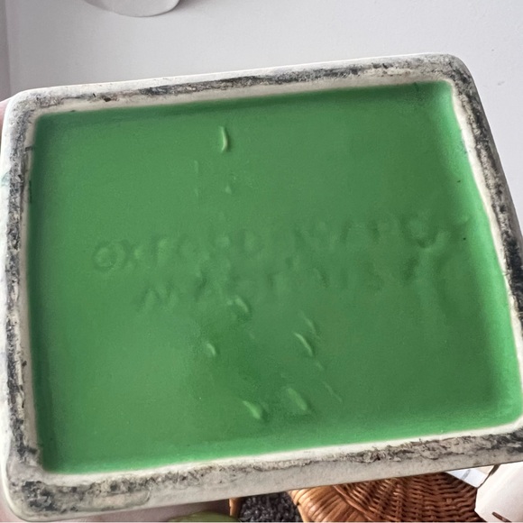 OXFORD USA Pottery Pitcher Jug green Mid Century Modern Watering Can Made in USA - Picture 4 of 7